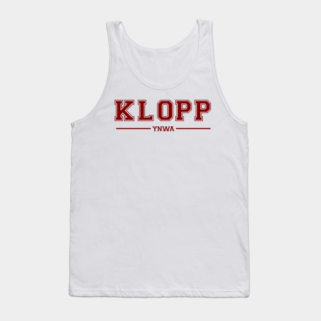 klopp Varsity Tank Top by Alimator